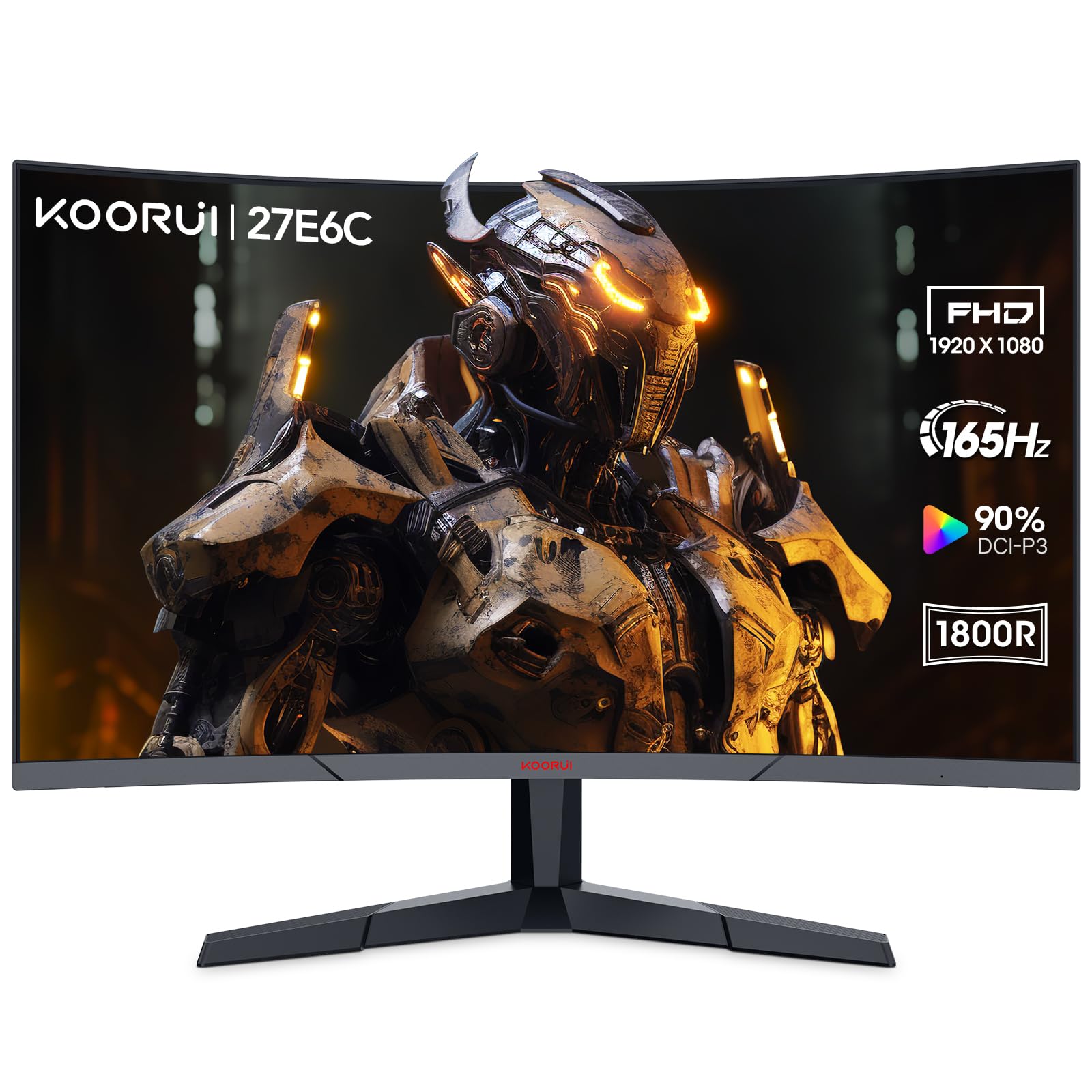 Foto 2 pulgar | Monitor para Videojuegos Koorui 27e6c 27'' Full Hd 165 Hz Curvo Va - Venta Internacional