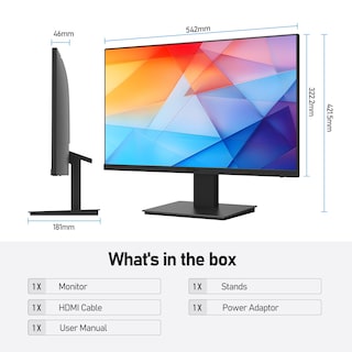 Foto 7 | Monitor para Videojuegos Koorui 24'' Fhd 1920x1080 100hz Negro - Venta Internacional