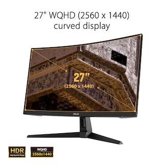 Foto 2 | Monitor Asus Vg27wq1b 27 Pulgadas 1440p 165 Hz 1 Ms Curvo - Venta Internacional