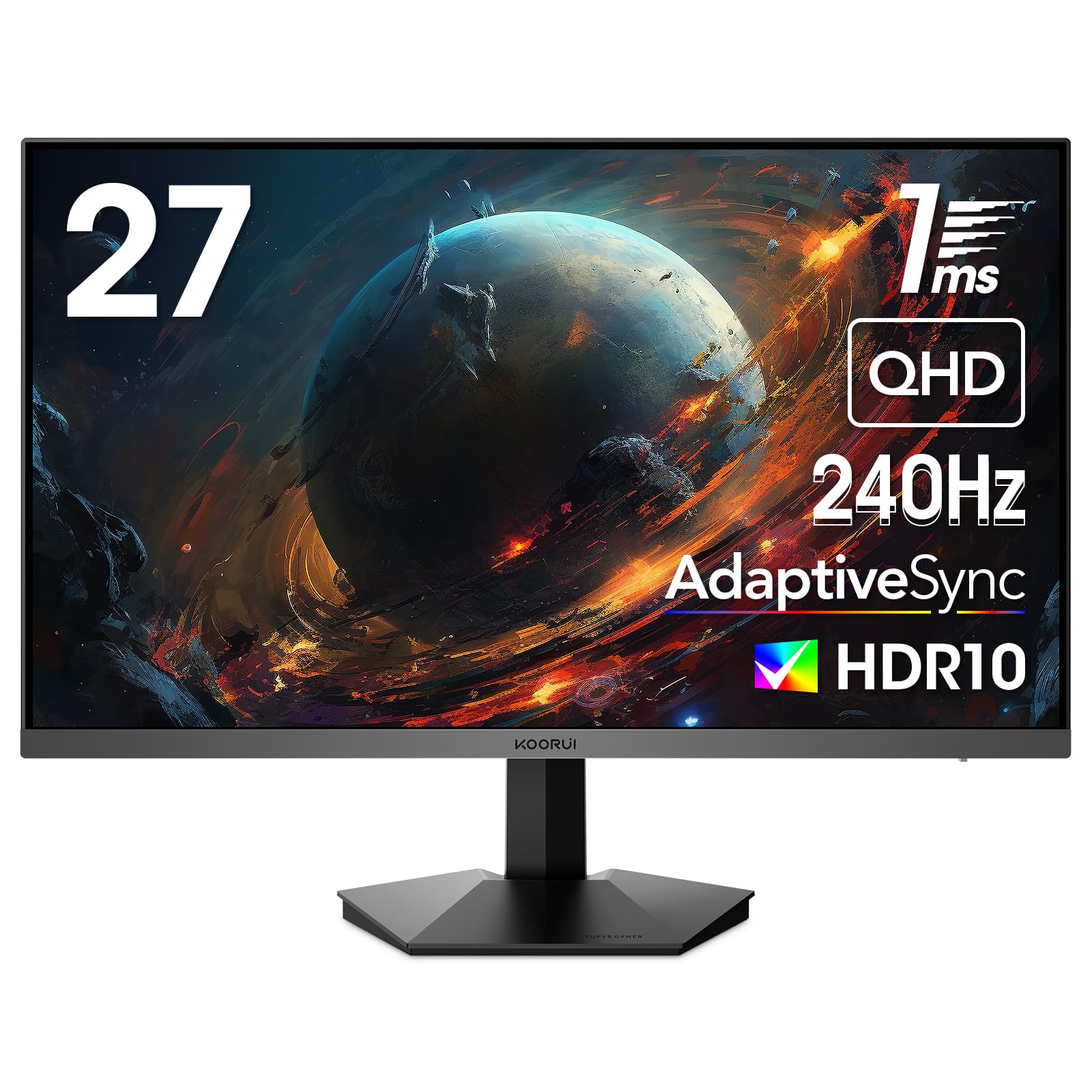 Foto 2 pulgar | Monitor para Juegos Koorui Gn05 27 " Wqhd 2560 x 1440 240 Hz - Venta Internacional