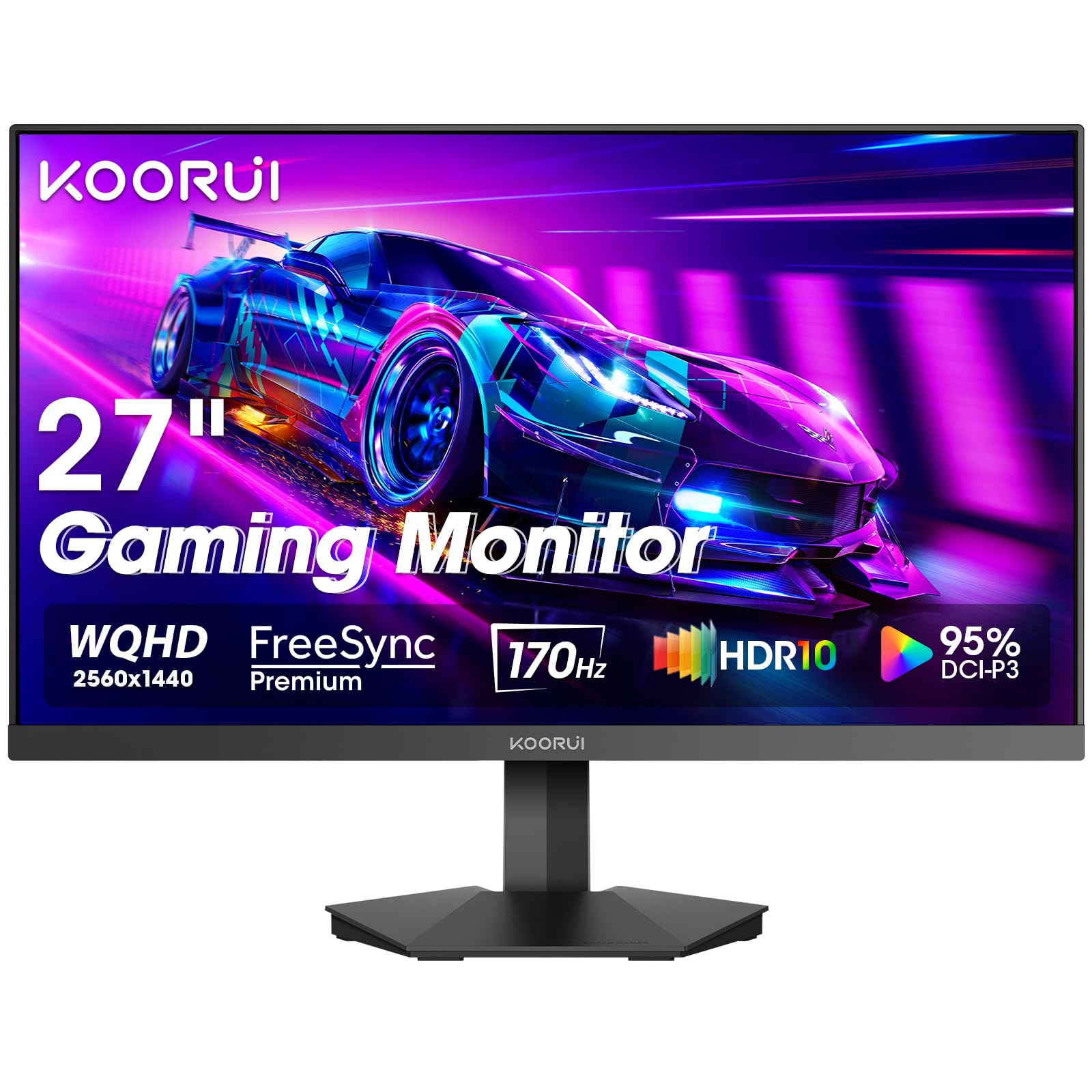 Foto 2 pulgar | Monitor para Videojuegos Koorui 27'' WQHD 2560 X 1440 170 Hz 1 Ms HDR10 - Venta Internacional