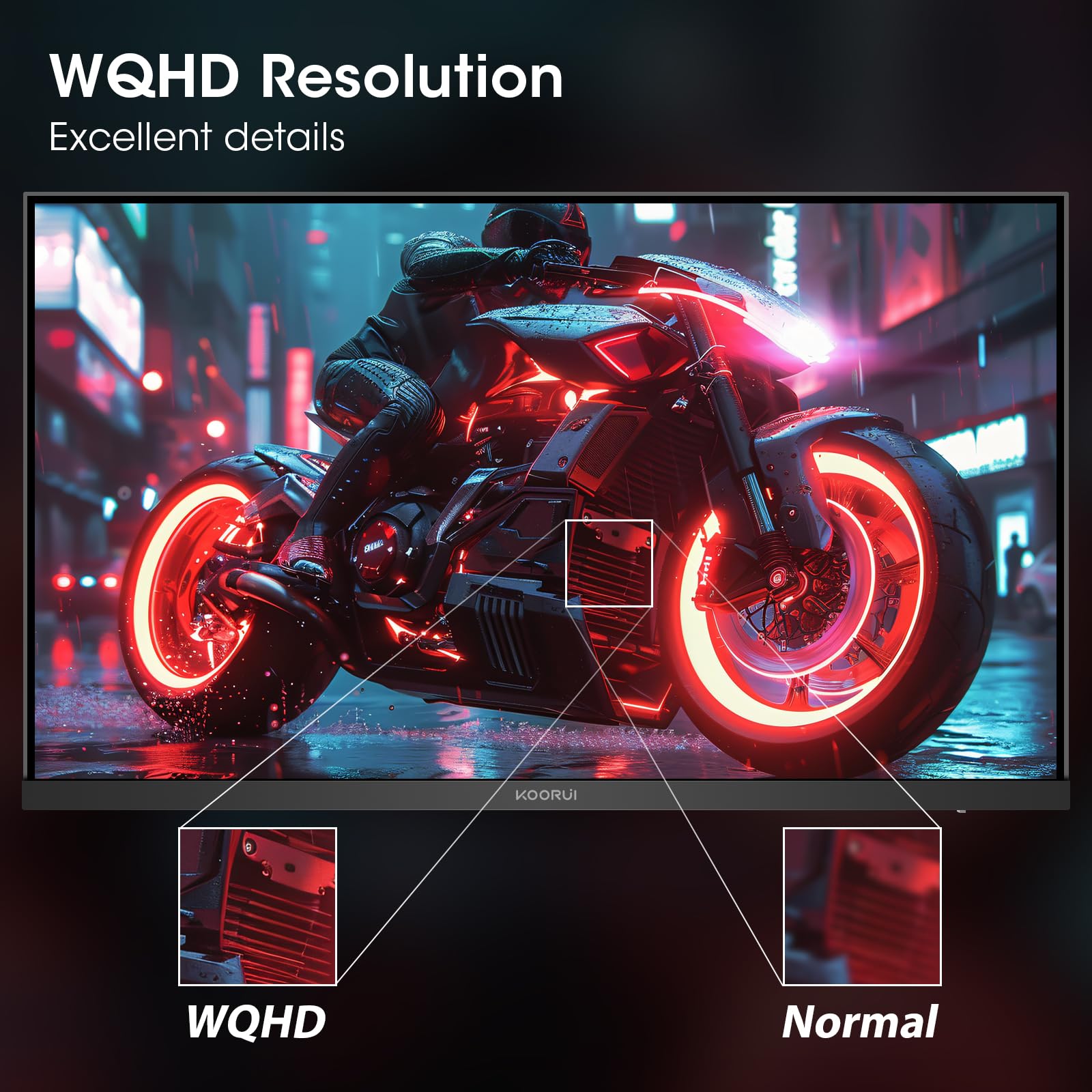 Foto 2 | Monitor para Videojuegos Koorui 27'' WQHD 2560 X 1440 170 Hz 1 Ms HDR10 - Venta Internacional