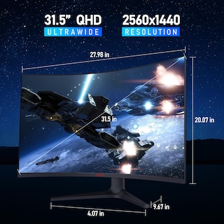 Foto 7 | Monitor Koorui Curvo Gaming Qhd De 32" 170 Hz - Venta Internacional
