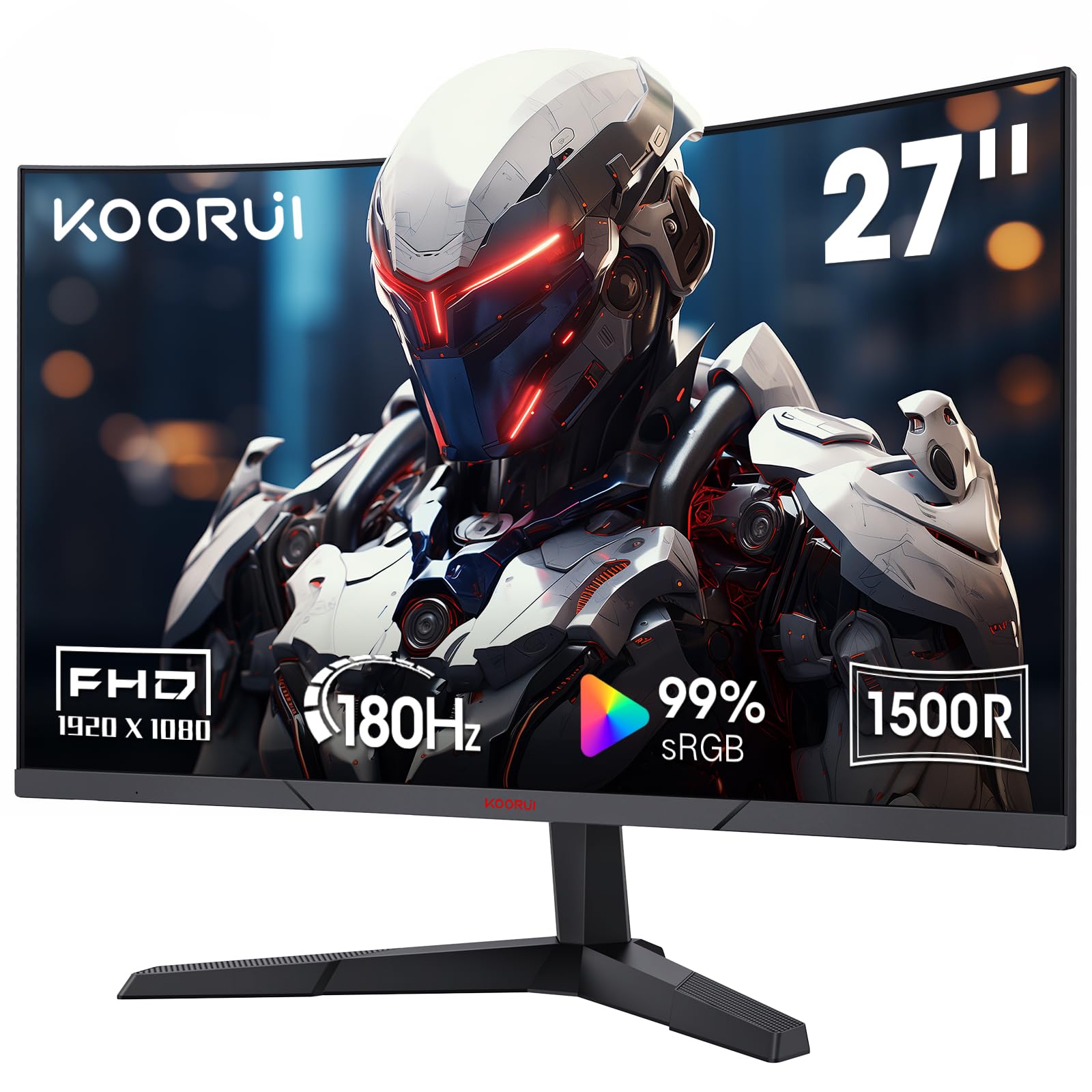 Foto 2 pulgar | Monitor Curvo Koorui 27'' Full Hd 1080p 180 Hz R1500 Va - Venta Internacional