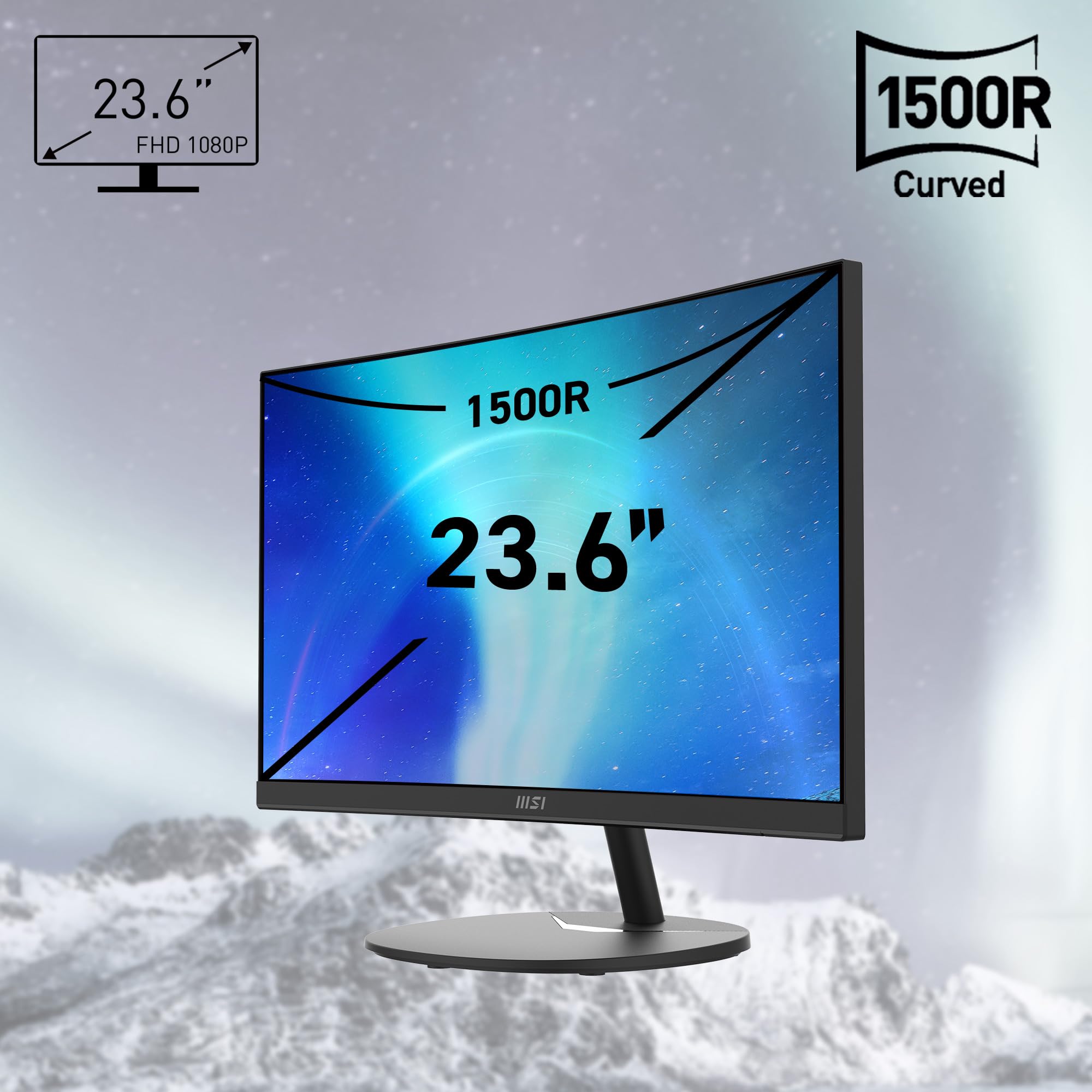 Foto 2 | Monitor de Ordenador MSI Pro MP2412C 24'' Curvo FHD 100 Hz - Venta Internacional