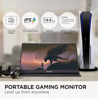 Foto 2 | Monitor Portátil para Juegos Viewsonic Vx1755 17'' 1080p Ips - Venta Internacional