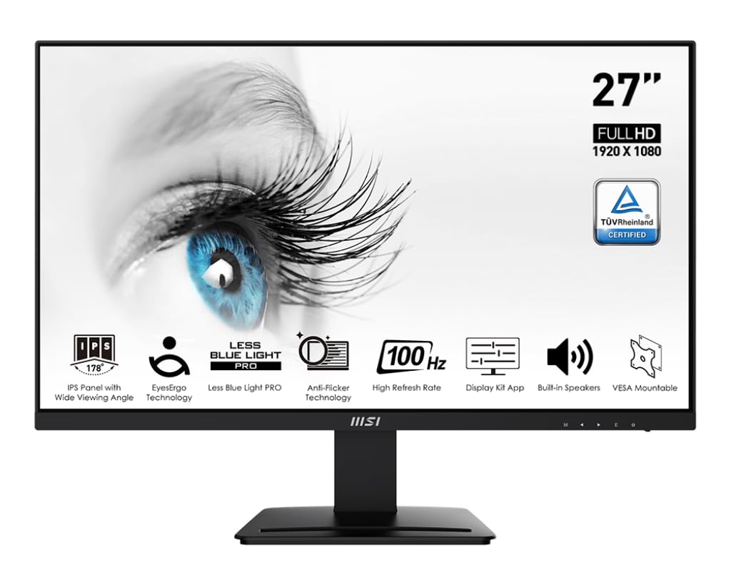 Foto 2 pulgar | Monitor MSI Pro MP273A 27'' 1920 X 1080 FHD IPS 100 Hz - Venta Internacional