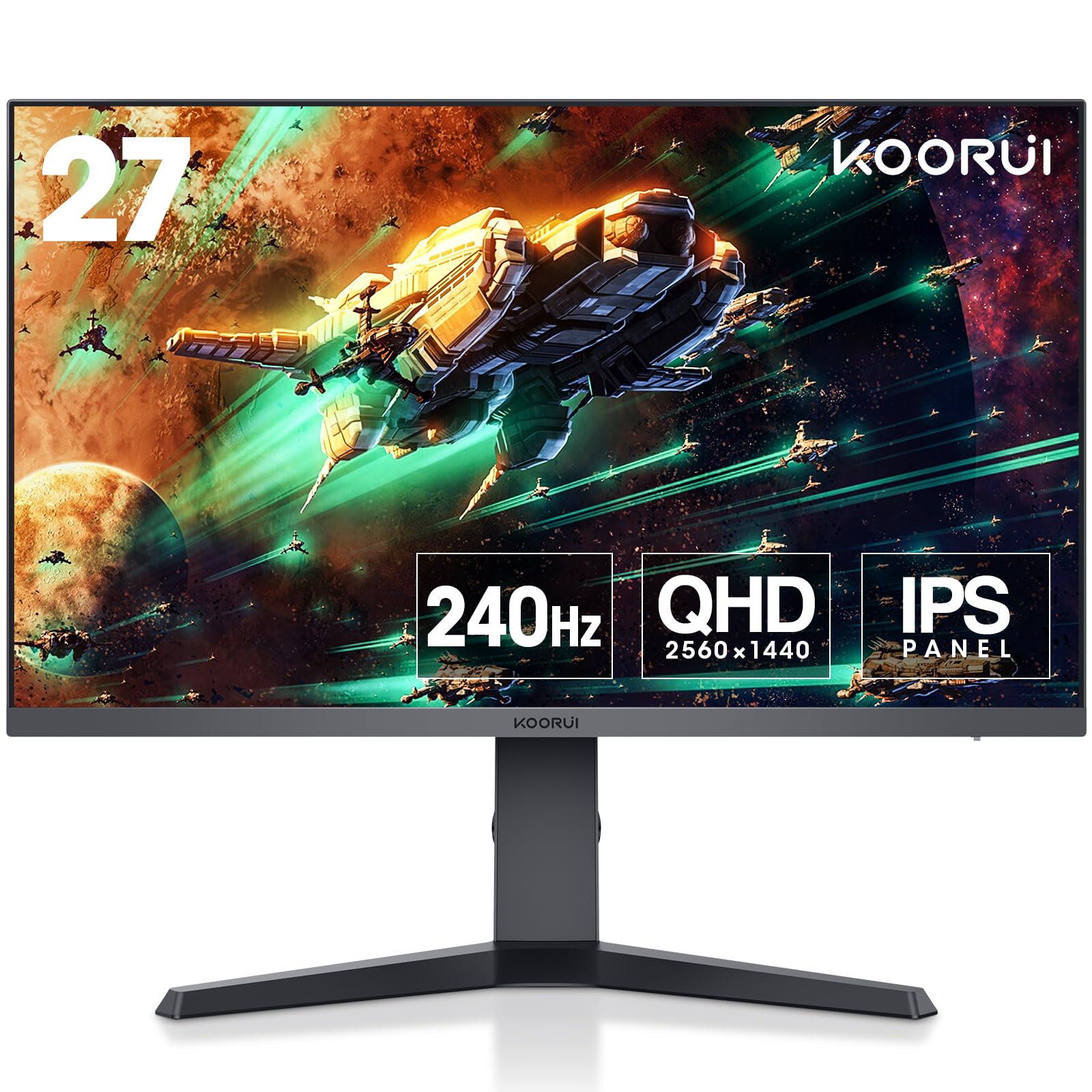 Foto 2 pulgar | Monitor para Videojuegos KOORUI 27E3QK 27'' WQHD (2560 x 1440) 240 Hz 1 ms - Venta Internacional