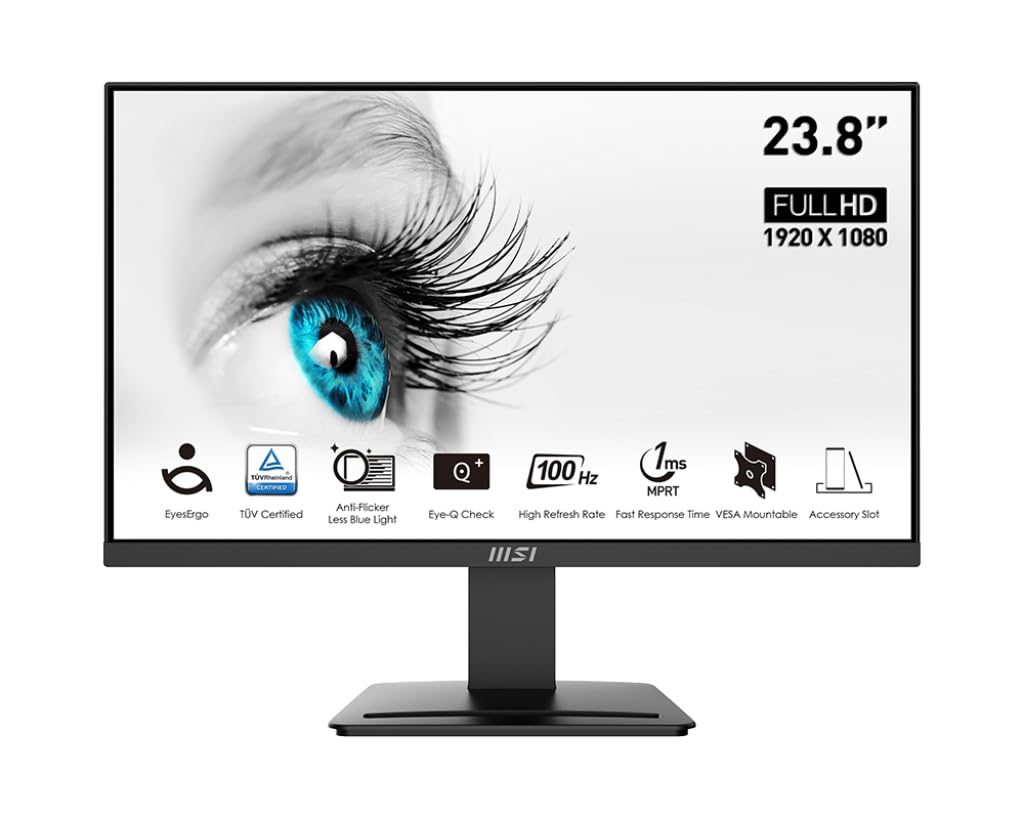 Foto 2 pulgar | Monitor Msi Pro Mp2412 24 Pulgadas 1920 X 1080 Fhd 100 Hz Freesync - Venta Internacional