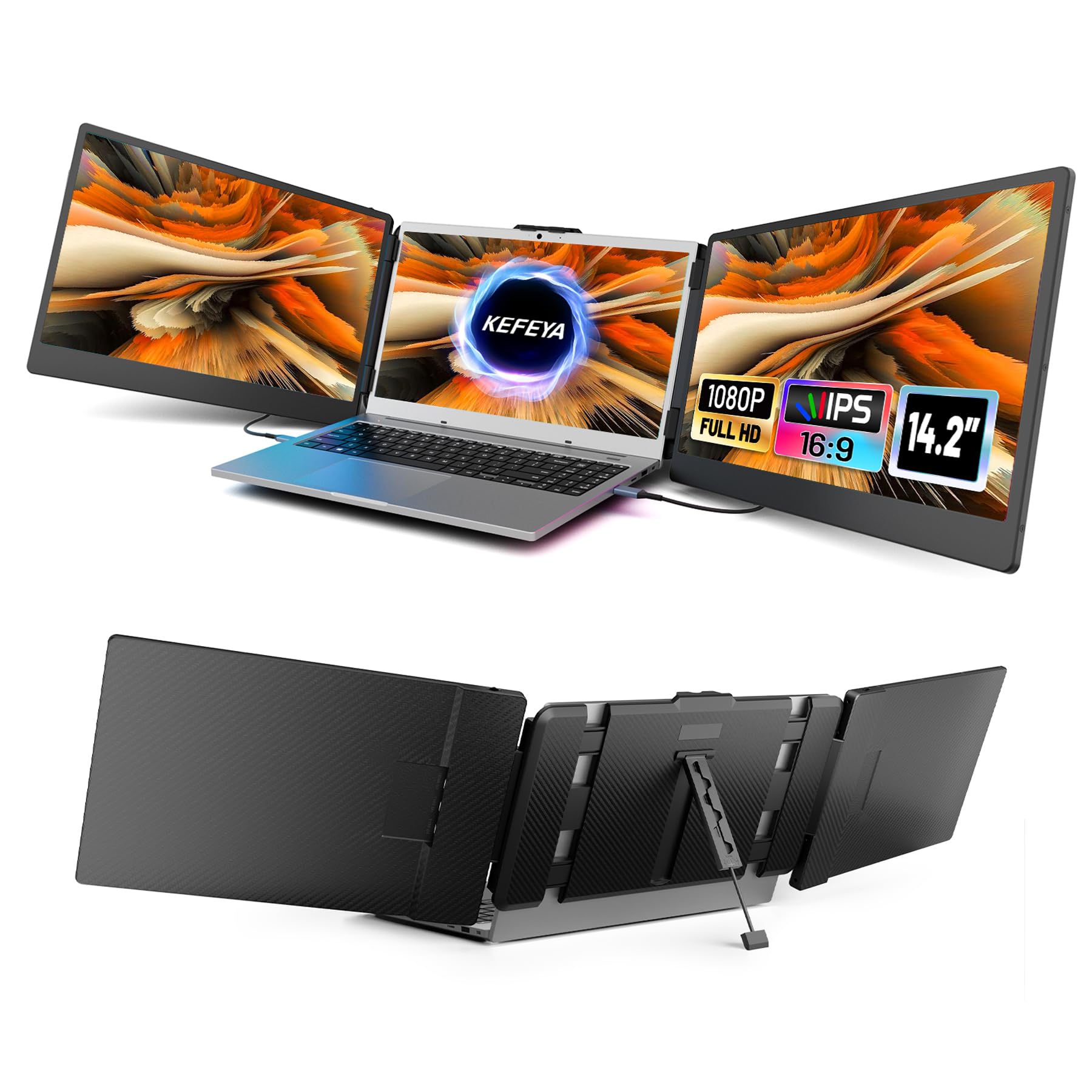 Foto 1 | Extensor de Pantalla para Portátil Kefeya con Pantalla IPS Full HD 14,2'' - Venta Internacional