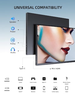Foto 7 | Monitor Portátil Uperfect 18.5 Pulgadas 120 Hz 100% Srgb 1080p - Venta Internacional