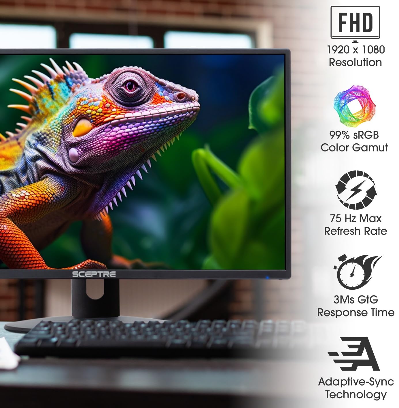 Foto 5 | Monitor Fhd De 24 Pulgadas, 100 Hz, Paquete De 2 Unidades, Hdmi Vga 99% Srgb, Negro - Venta Internacional.