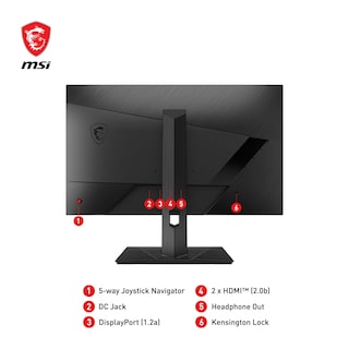 Foto 7 | Monitor Msi G272qpf, 27 Pulgadas, 2560 X 1440, Qhd, 170 Hz, 1 Ms - Venta Internacional.