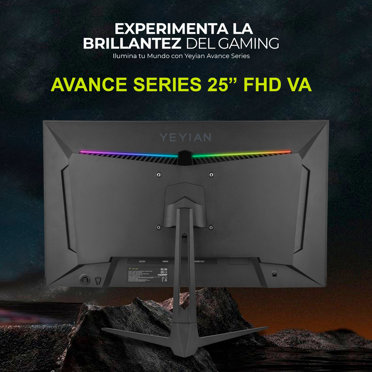 Foto 6 | Monitor Gaming Yeyian 24.5'' Fhd Ymf-vaf25-g1 240hz Rgb