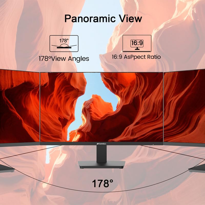 Foto 6 pulgar | Monitor Sansui Es-24f2, 24 Pulgadas, Fhd, 100 Hz, Hdmi, Vga, Soporte Vesa - Venta Internacional.