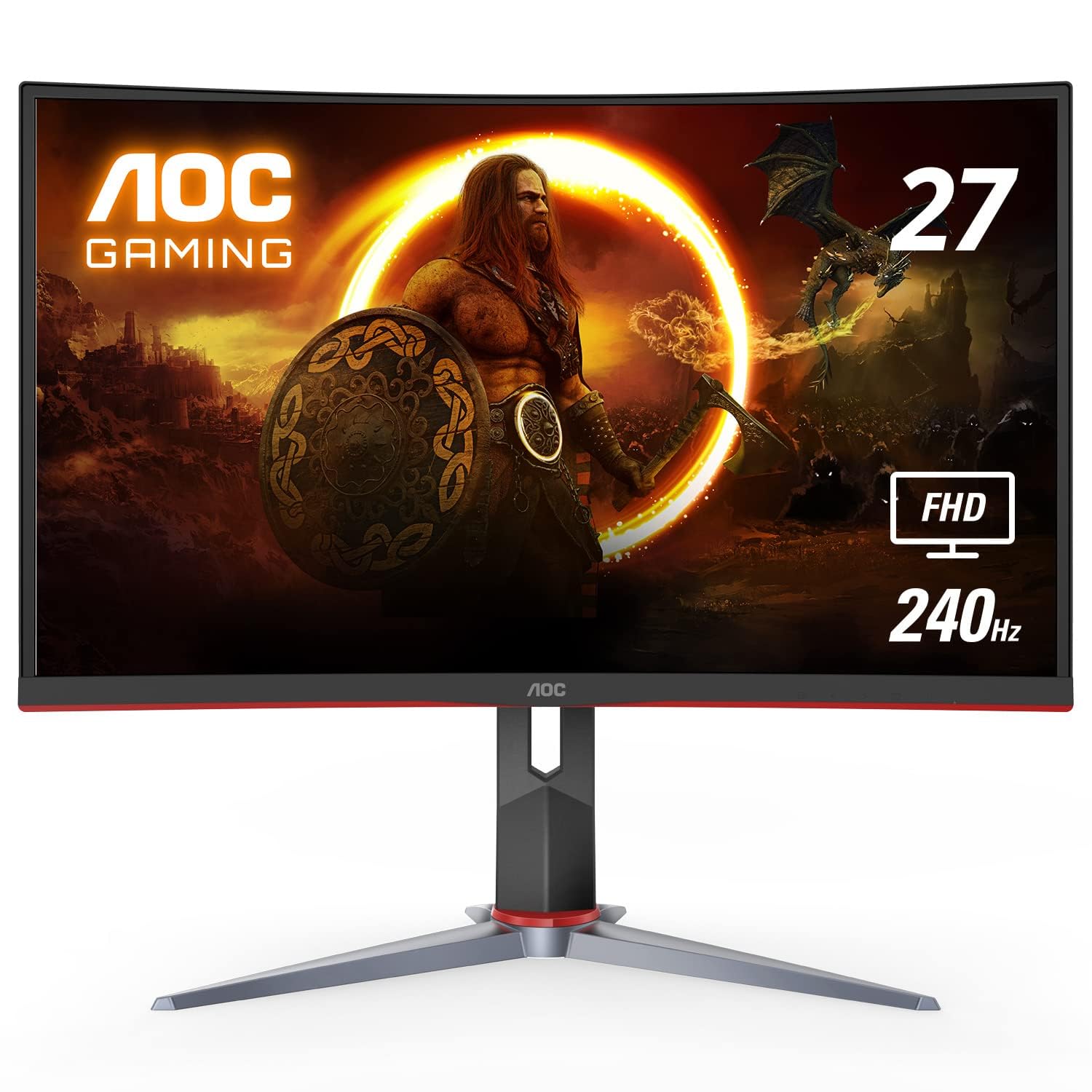 Foto 2 pulgar | Monitor Aoc C27g2z, 27 Pulgadas, Fhd Curvo, 1080p, 240 Hz, Freesync - Venta Internacional.