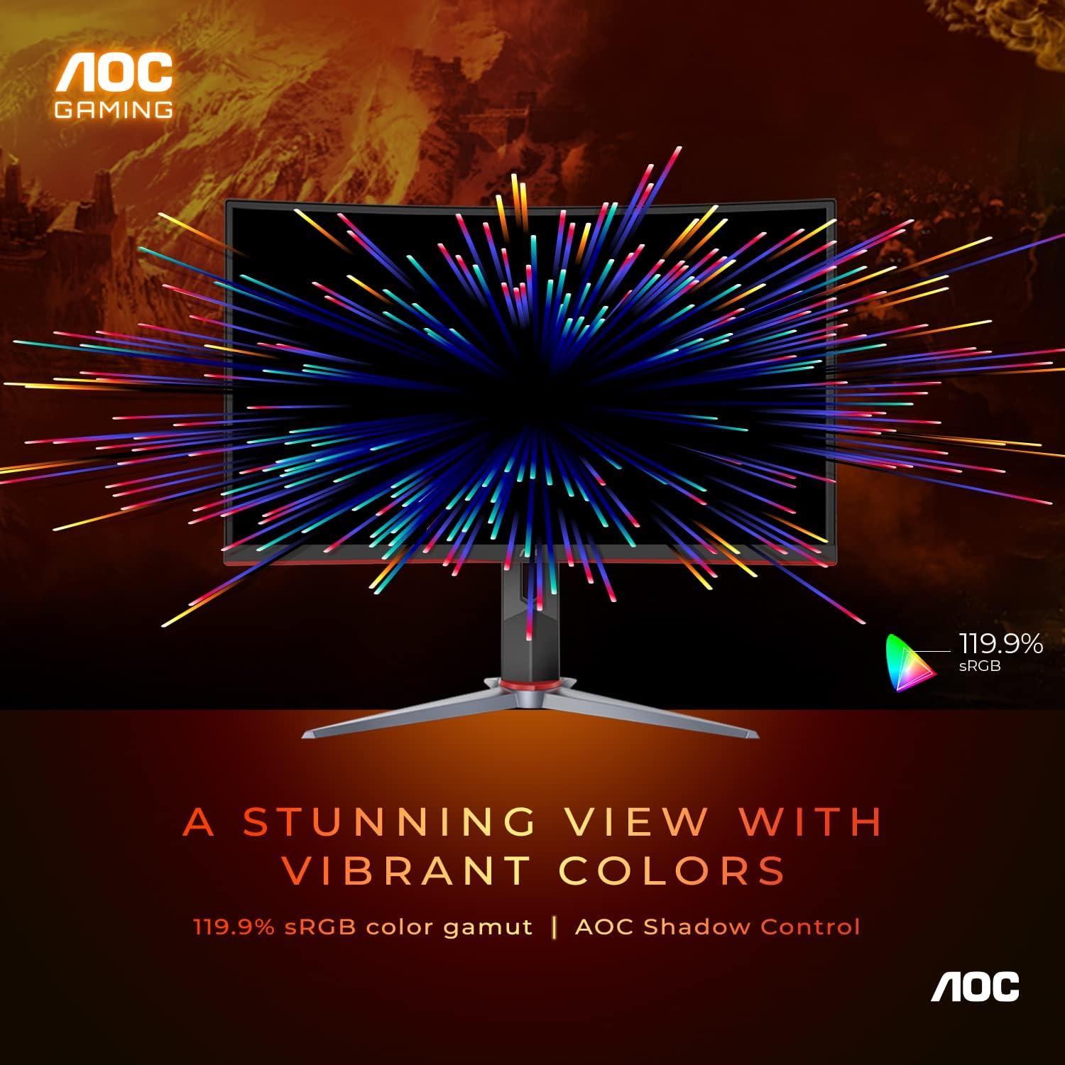 Foto 6 pulgar | Monitor Aoc C27g2z, 27 Pulgadas, Fhd Curvo, 1080p, 240 Hz, Freesync - Venta Internacional.