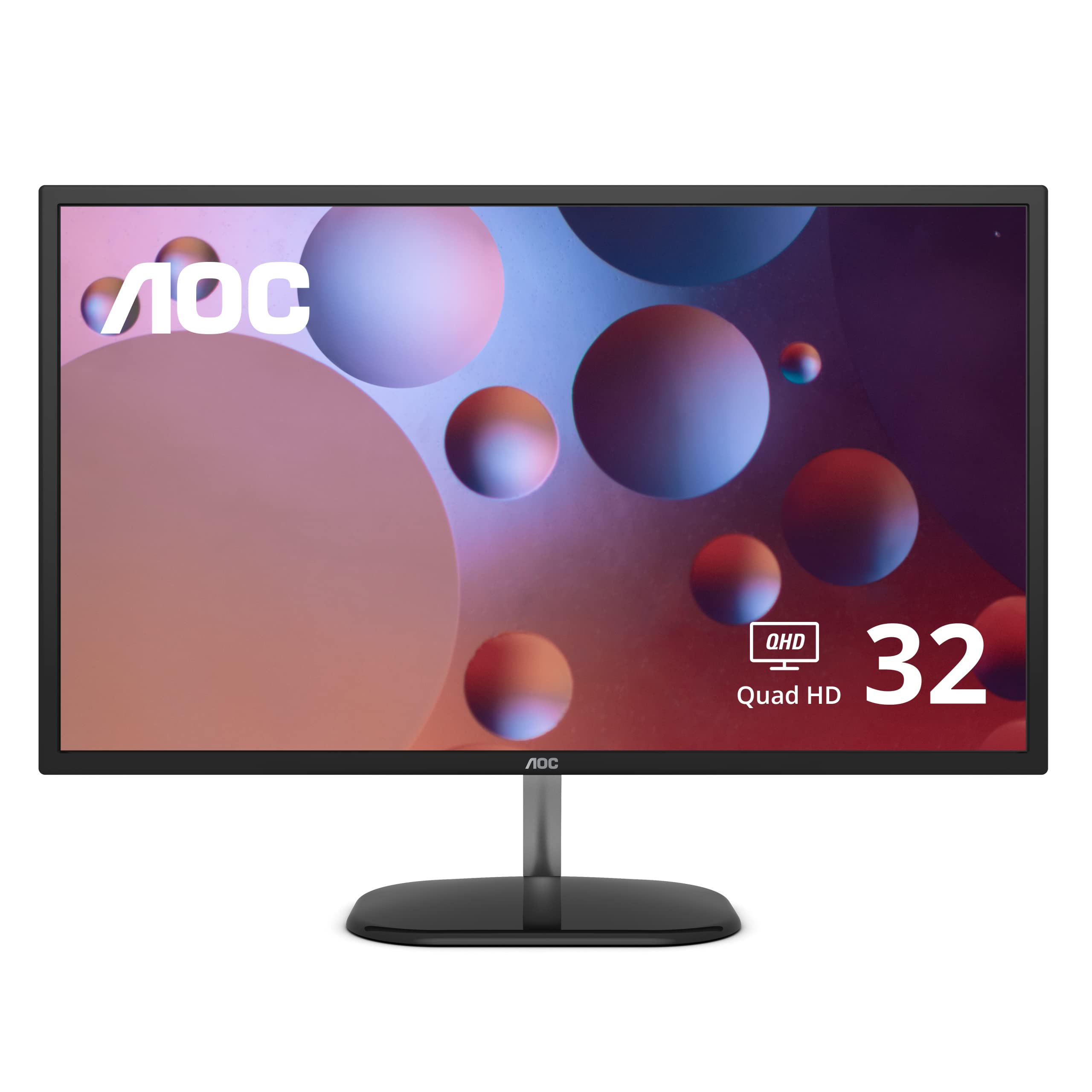 Monitor Aoc Q32v3s De 32 Pulgadas 2k Qhd 2560 X 1440 Ips 75 Hz Negro - Venta Internacional.