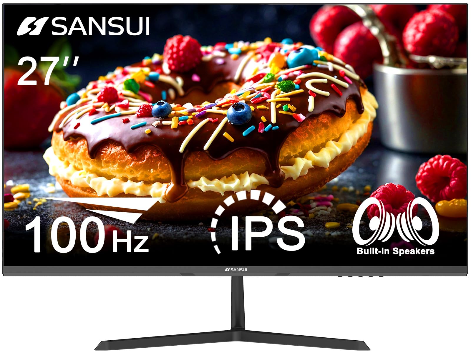 Monitor De Ordenador Sansui 27 Pulgadas Ips 100 Hz 1080p Hdmi/vga - Venta Internacional.