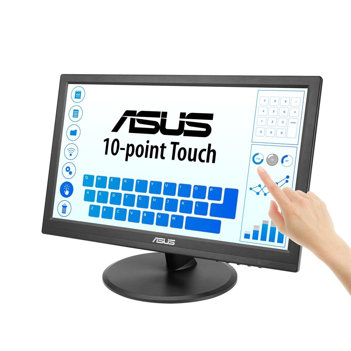 Foto 7 | Monitor Asus Vt168hr De 15,6 Pulgadas, Full Hd, 1366 X 768, Hdmi, Retroiluminado Por Led - Venta Internacional.