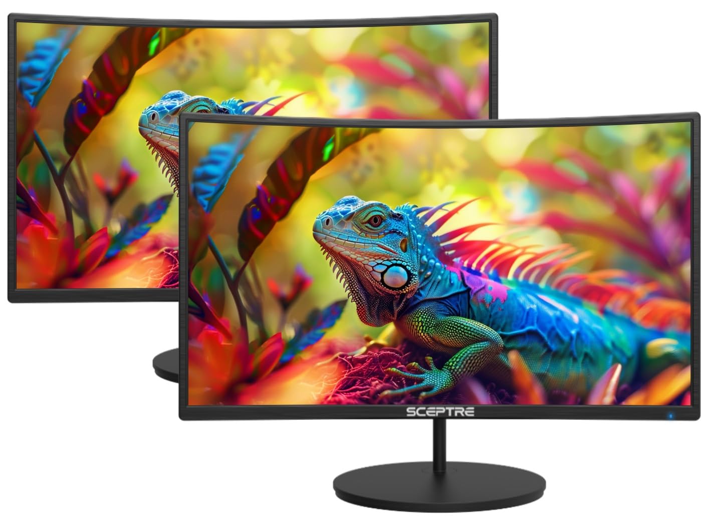 Foto 2 pulgar | Monitor Curvo De 24 Pulgadas, Fhd, 100 Hz, Paquete De 2 Con Altavoces 99% Srgb - Venta Internacional.
