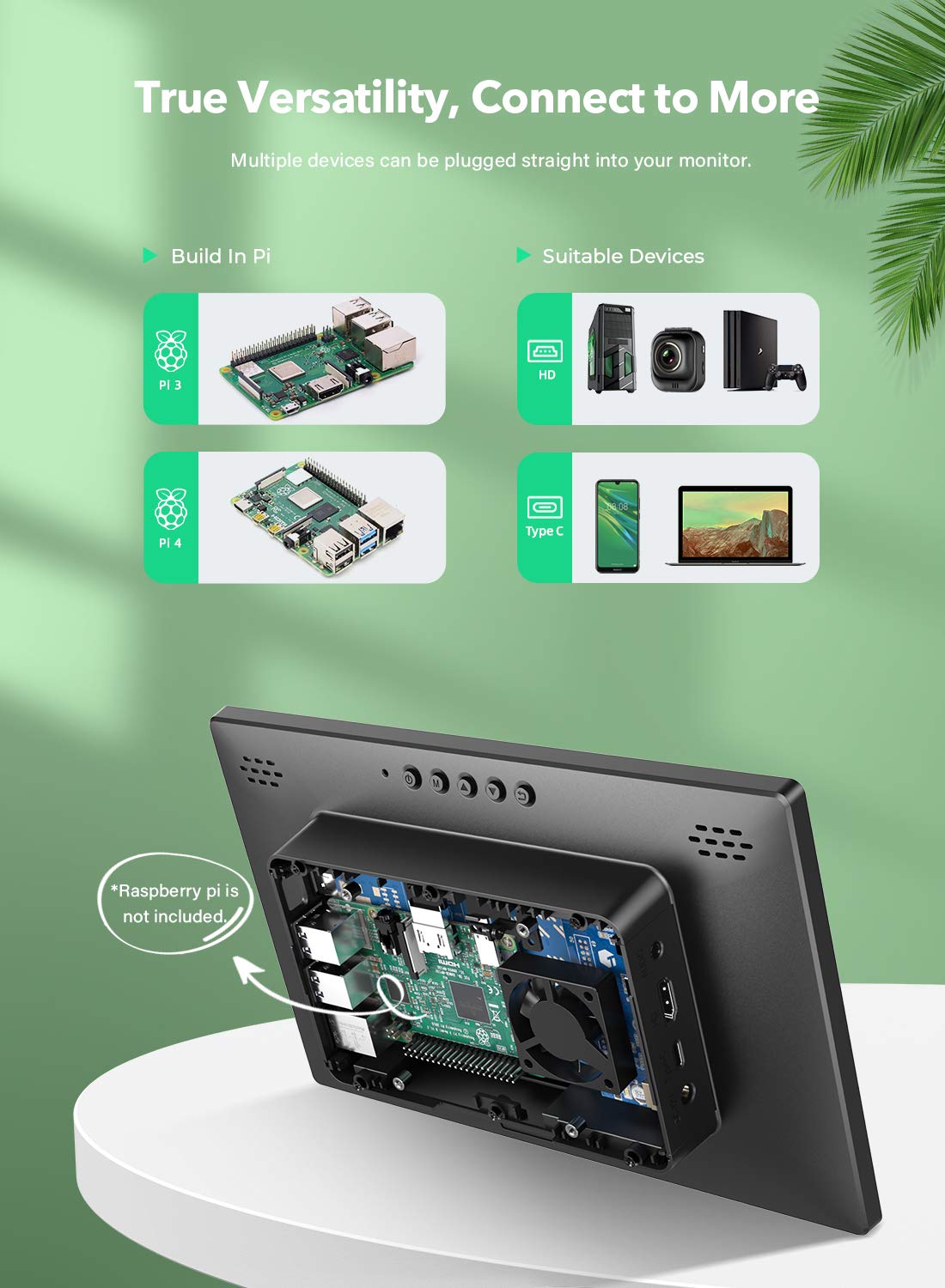 Foto 4 pulgar | Monitor Táctil Uperfect 10,1'' 1920x1200 Para Raspberry Pi - Venta Internacional.