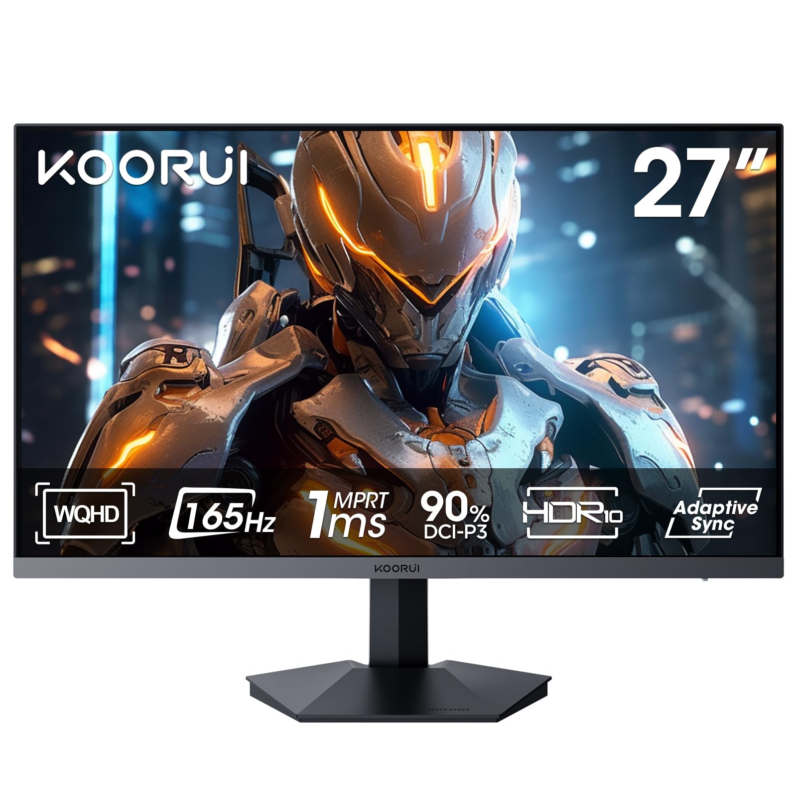 Foto 2 pulgar | Monitor Para Juegos Koorui Pantalla Wqhd Va De 27 Pulgadas, 165 Hz Y 1440p - Venta Internacional.