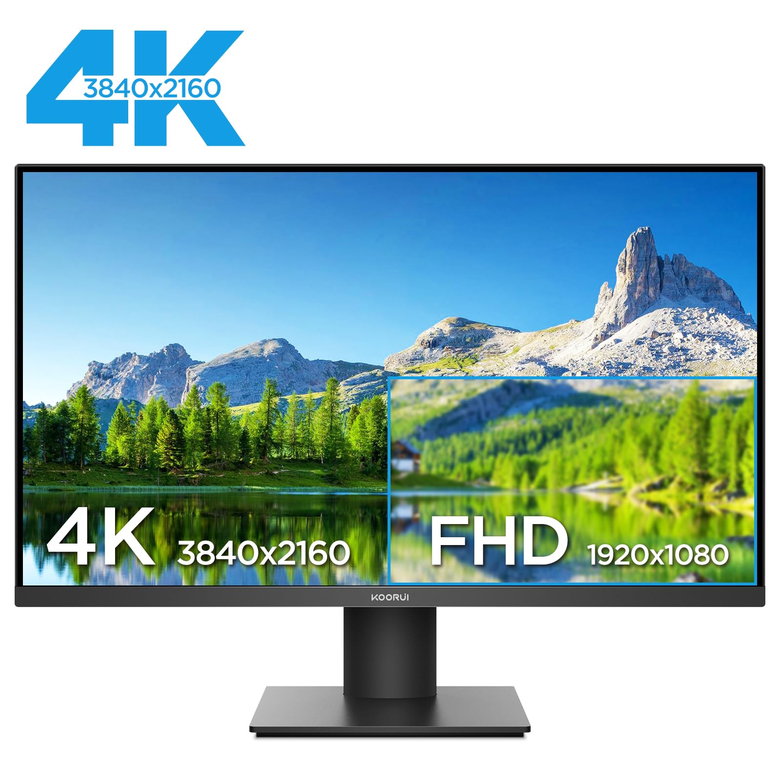 Foto 8 pulgar | Monitor Koorui 4k Uhd (3840 X 2160) Ips 60 Hz Hdr10 De 27 Pulgadas - Venta Internacional.