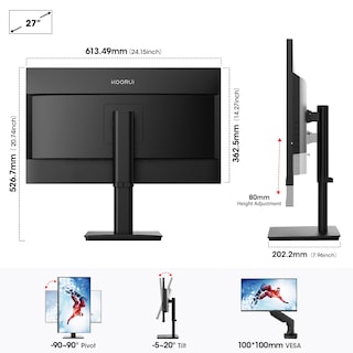 Foto 5 | Monitor Koorui 27n7u De 27'' 4k Uhd 3840 X 2160 Ips Hdr 400 - Venta Internacional