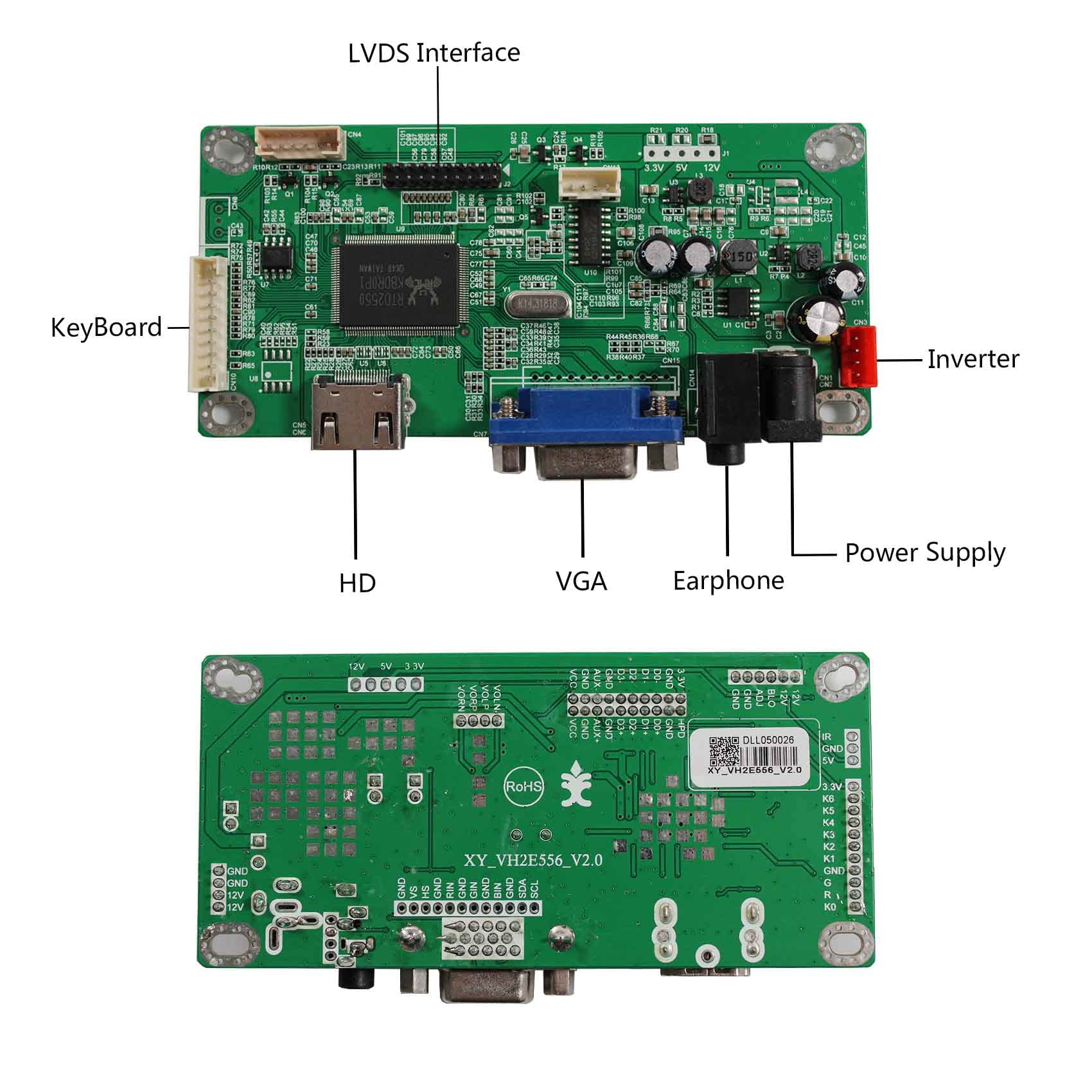 Foto 5 pulgar | Placa Controladora Lcd Vsdisplay Hd-mi Vga Edp 2k 27'' - Venta Internacional.