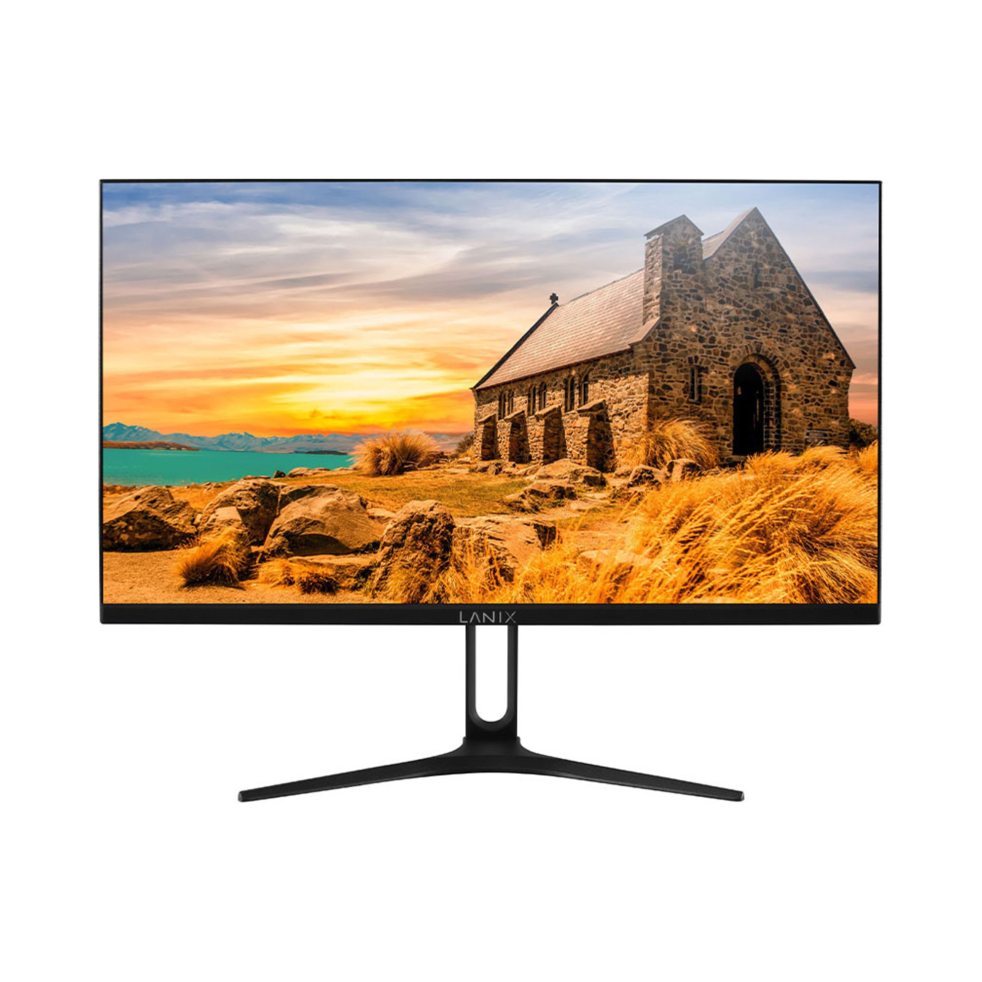 Foto 2 pulgar | Monitor Led Lanix 21.5'' Full Hd Vga hdmi 75 Hz con Bocinas Integradas Negro