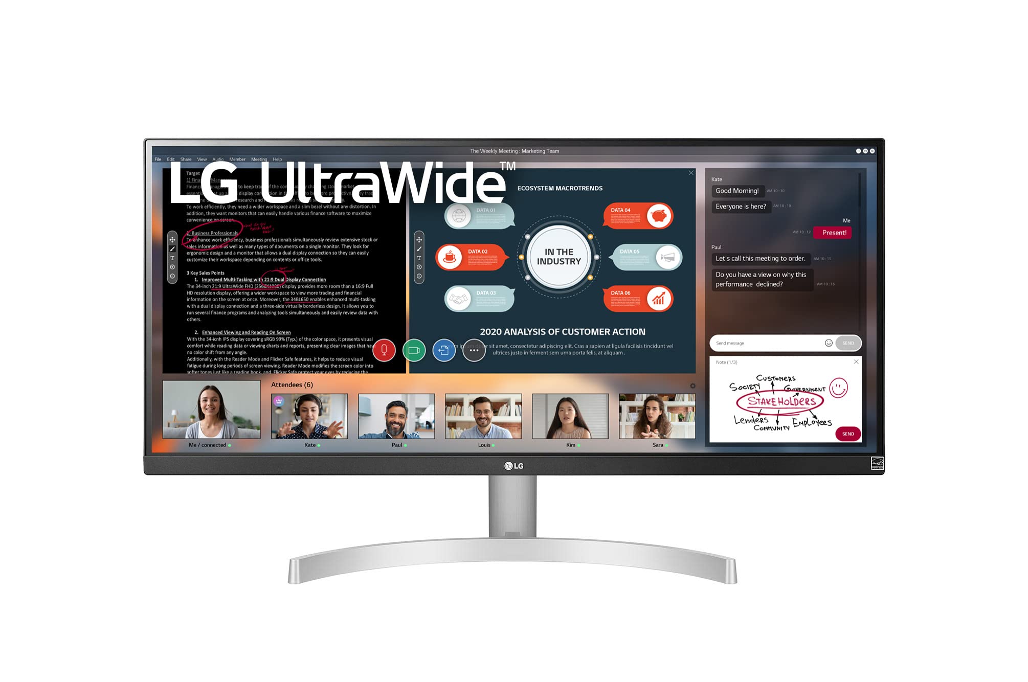 Foto 2 pulgar | Monitor de Ordenador LG Ultrawide Wfhd 29'' FHD 1080p 29wn600-w - Venta Internacional