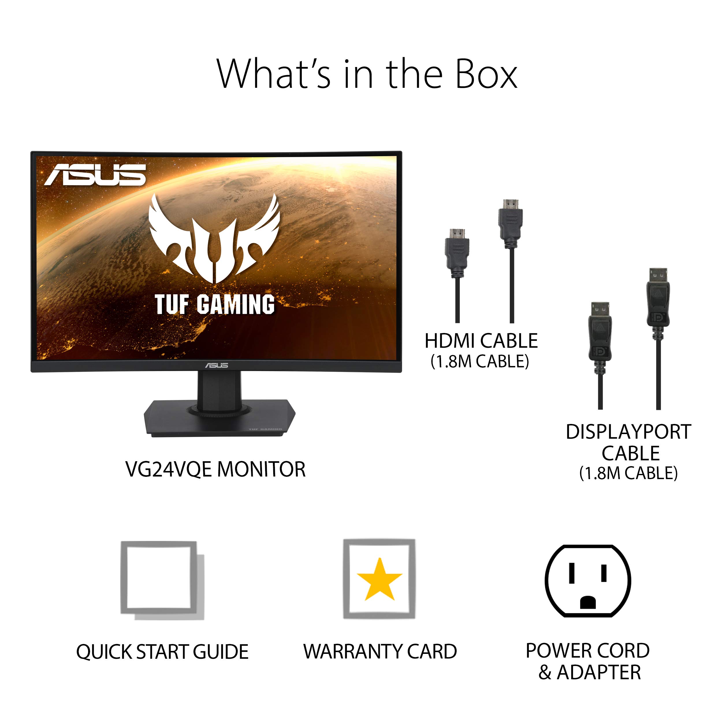 Foto 6 | Monitor Asus Tuf Gaming Vg24vqe De 23,6 Pulgadas, Fhd, 165 Hz, 1 Ms - Venta Internacional.