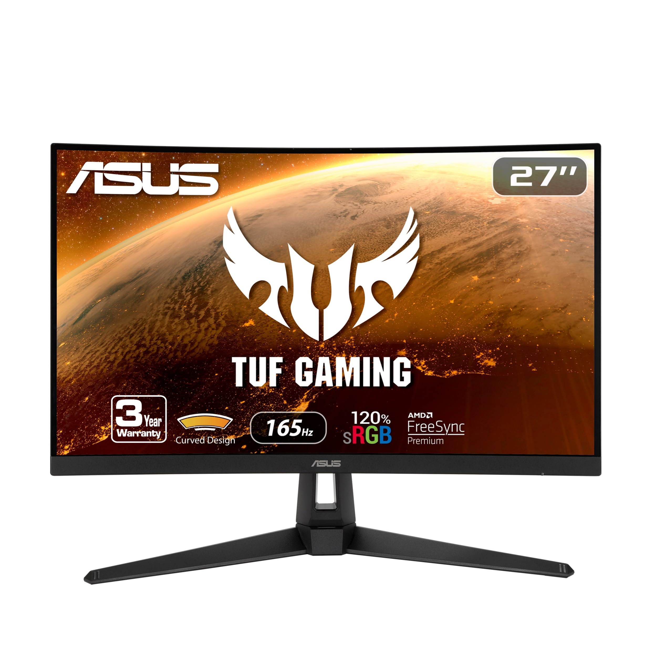 Foto 2 pulgar | Monitor Asus Tuf Gaming Vg27vh1b, 27 Pulgadas, Curvo, 165 Hz, Fhd - Venta Internacional.