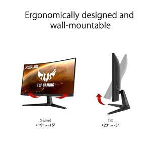 Foto 6 | Monitor Asus Tuf Gaming Vg27vh1b, 27 Pulgadas, Curvo, 165 Hz, Fhd - Venta Internacional.