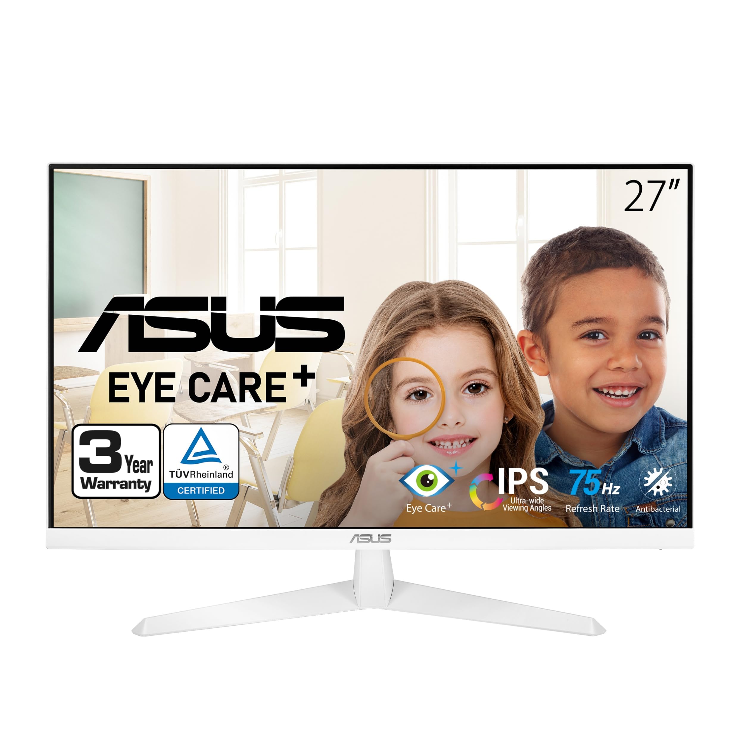 Foto 2 pulgar | Monitor Asus Vy279he-w 27'' 1080p 75hz Ips Blanco - Venta Internacional.