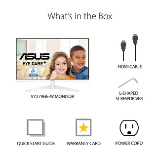 Foto 6 | Monitor Asus Vy279he-w 27'' 1080p 75hz Ips Blanco - Venta Internacional.