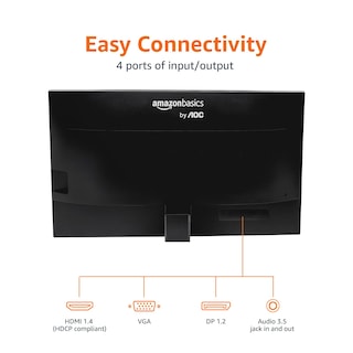Foto 3 | Monitor Amazon Basics De 24 Pulgadas, Ips, 75 Hz, Fhd 1080p, Hdmi, Negro - Venta Internacional.