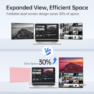 Foto 3 | Extensor De Pantalla Para Portátil Innoview De 15.6 Pulgadas Y 1080p Con Triple Monitor - Venta Internacional.