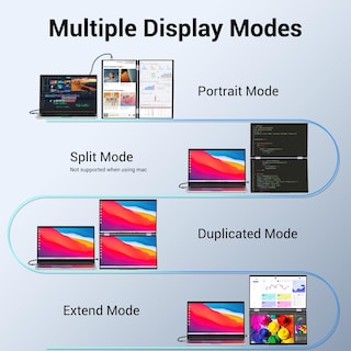 Foto 7 | Extensor De Pantalla Para Portátil Innoview De 15.6 Pulgadas Y 1080p Con Triple Monitor - Venta Internacional.