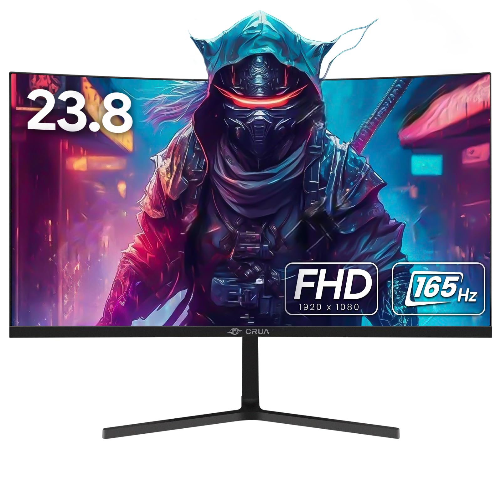 Foto 1 | Monitor Crua Curvo Gaming De 24 Pulgadas, 144 Hz, Fhd 1080p Freesync - Venta Internacional.