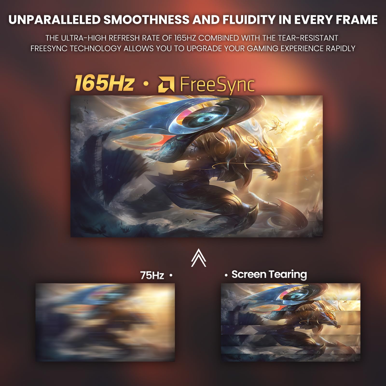 Foto 7 pulgar | Monitor Crua Curvo Gaming De 24 Pulgadas, 144 Hz, Fhd 1080p Freesync - Venta Internacional.