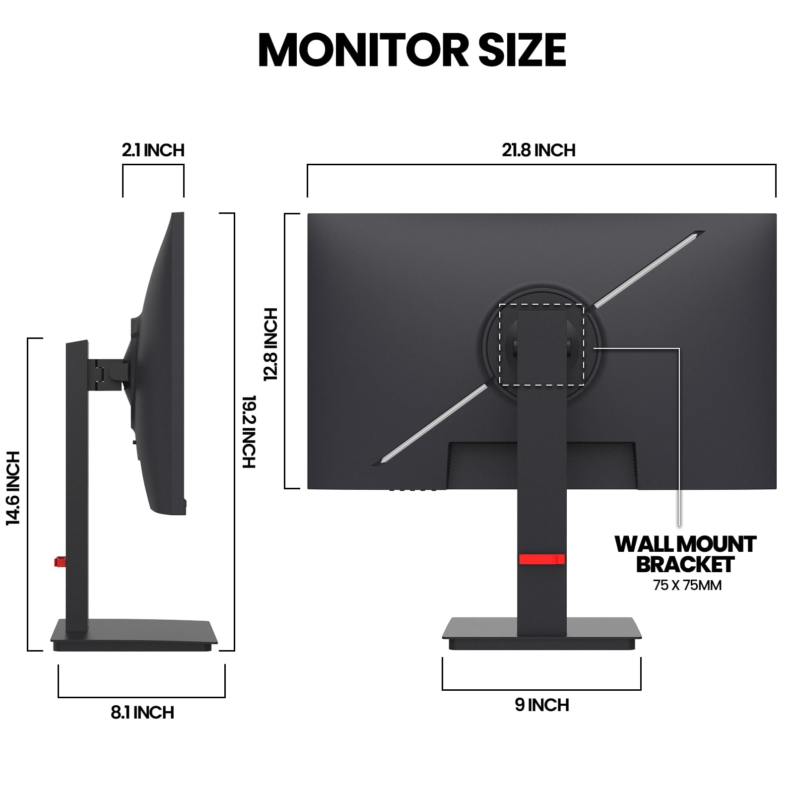 Foto 7 pulgar | Monitor Para Juegos Crua 24,5 Pulgadas, 144 Hz/165 Hz, Fhd 100% Srgb - Venta Internacional.