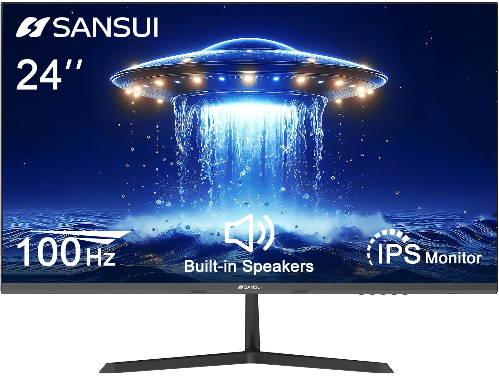 Foto 1 | Monitor Sansui Ips Display Fhd De 24 Pulgadas Y 100 Hz Con Altavoces Vesa - Venta Internacional.