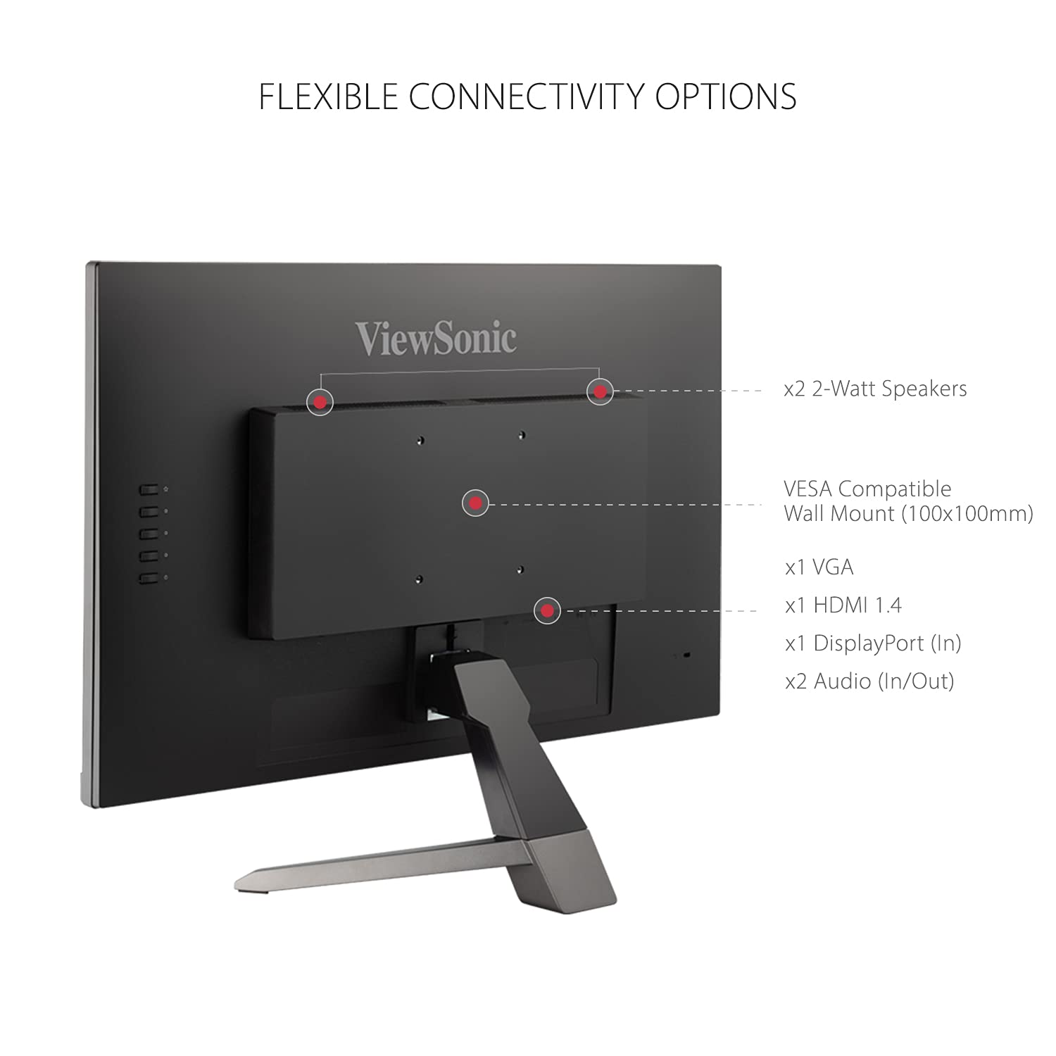 Foto 6 pulgar | Monitor Para Videojuegos Viewsonic Vx2467-mhd De 24 Pulgadas, 1080p, 100 Hz, 1 Ms - Venta Internacional.