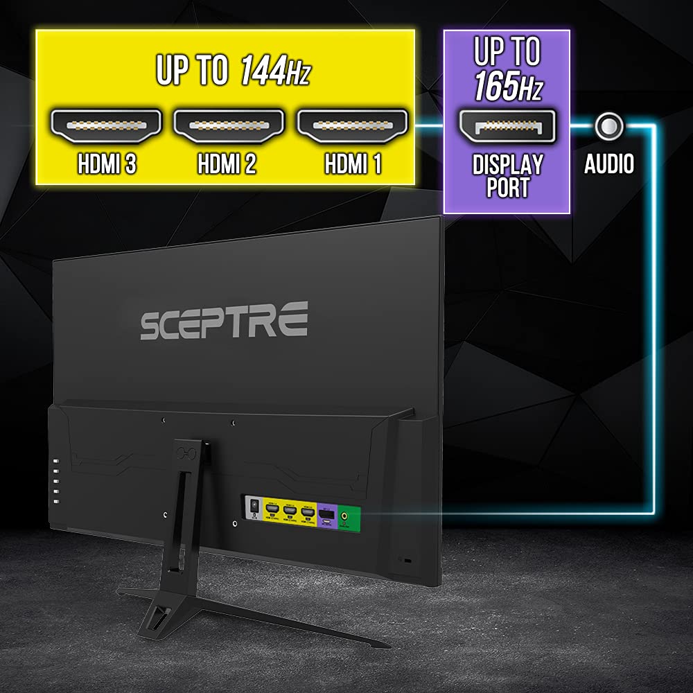 Foto 6 pulgar | Monitor Led Sceptre Gaming De 27 Pulgadas, Fhd, 1080p, Ips, 165 Hz, 1 Ms - Venta Internacional.