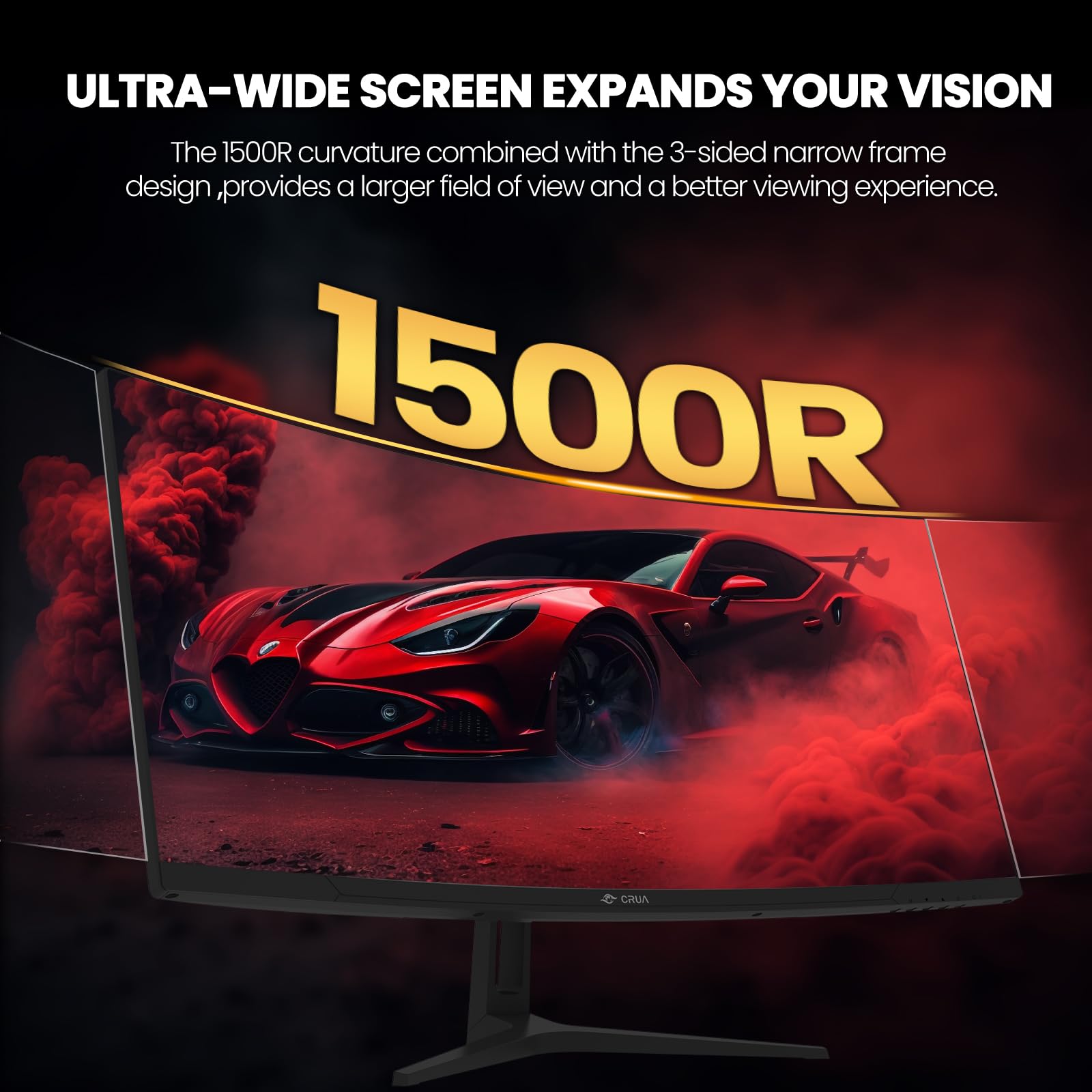 Foto 8 pulgar | Monitor Para Juegos Crua Ultrawide Wqhd De 34 Pulgadas 144 Hz/165 Hz 1500r - Venta Internacional.