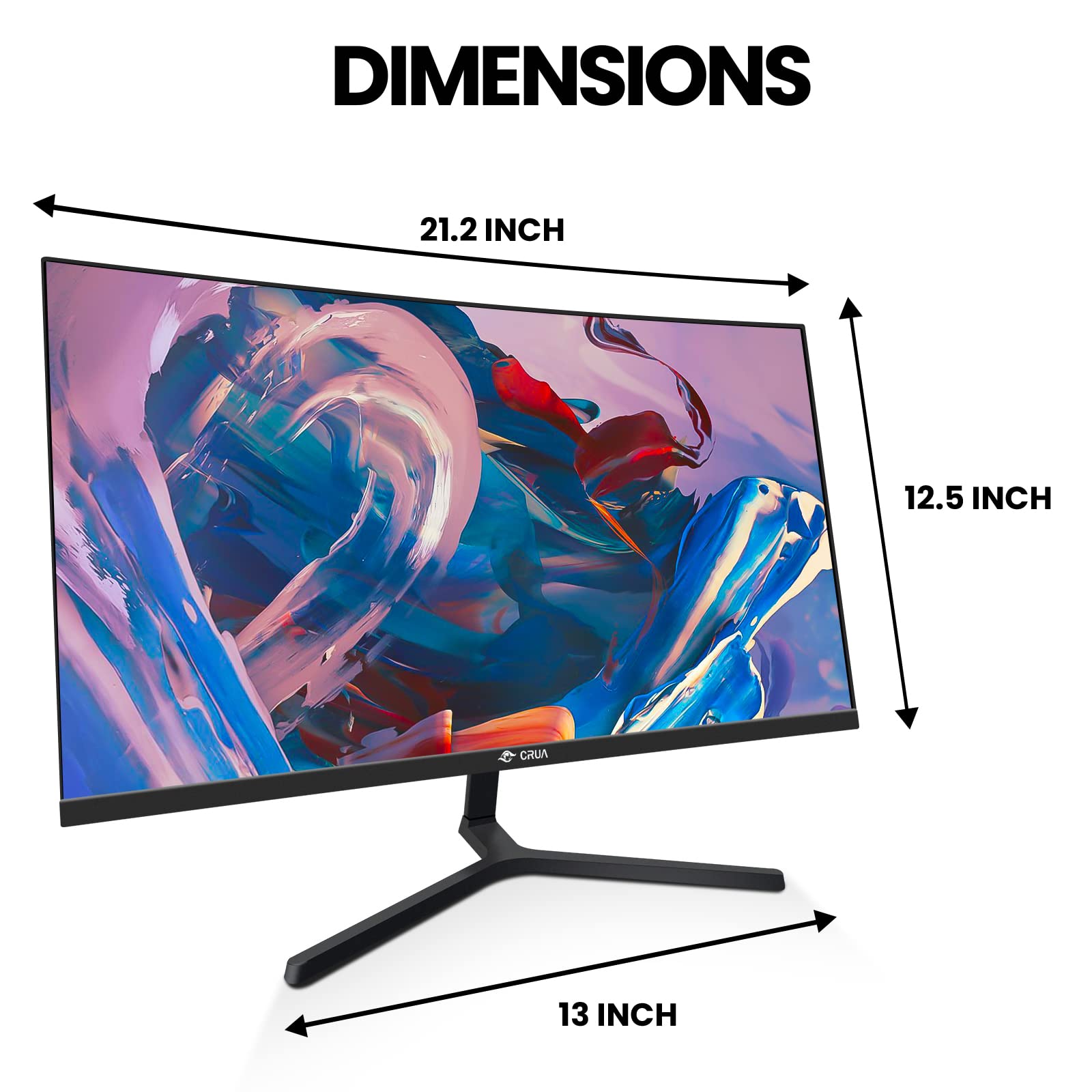 Foto 7 pulgar | Monitor Crua 24 Fhd Curvo (1920 X 1080) 2800r 100 Hz 24 Pulgadas - Venta Internacional.