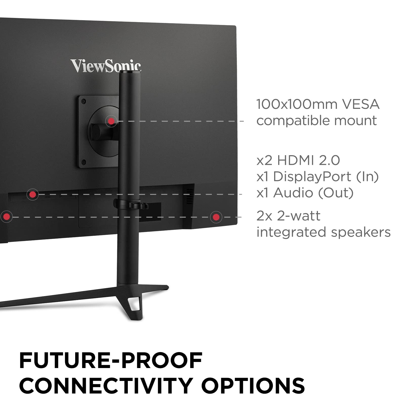 Foto 5 | Monitor Viewsonic Vx2728j-2k Para Videojuegos, 27 Pulgadas, 1440 P, 180 Hz, Ips - Venta Internacional.