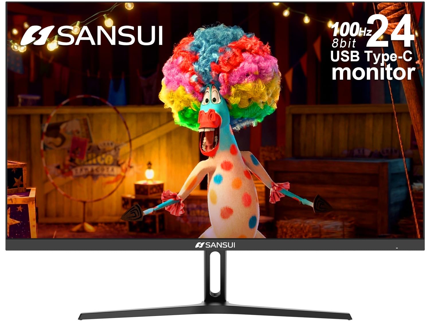 Monitor Sansui Es-24f2c De 24 Pulgadas, 100 Hz, Fhd 1080p Usb Tipo C - Venta Internacional.